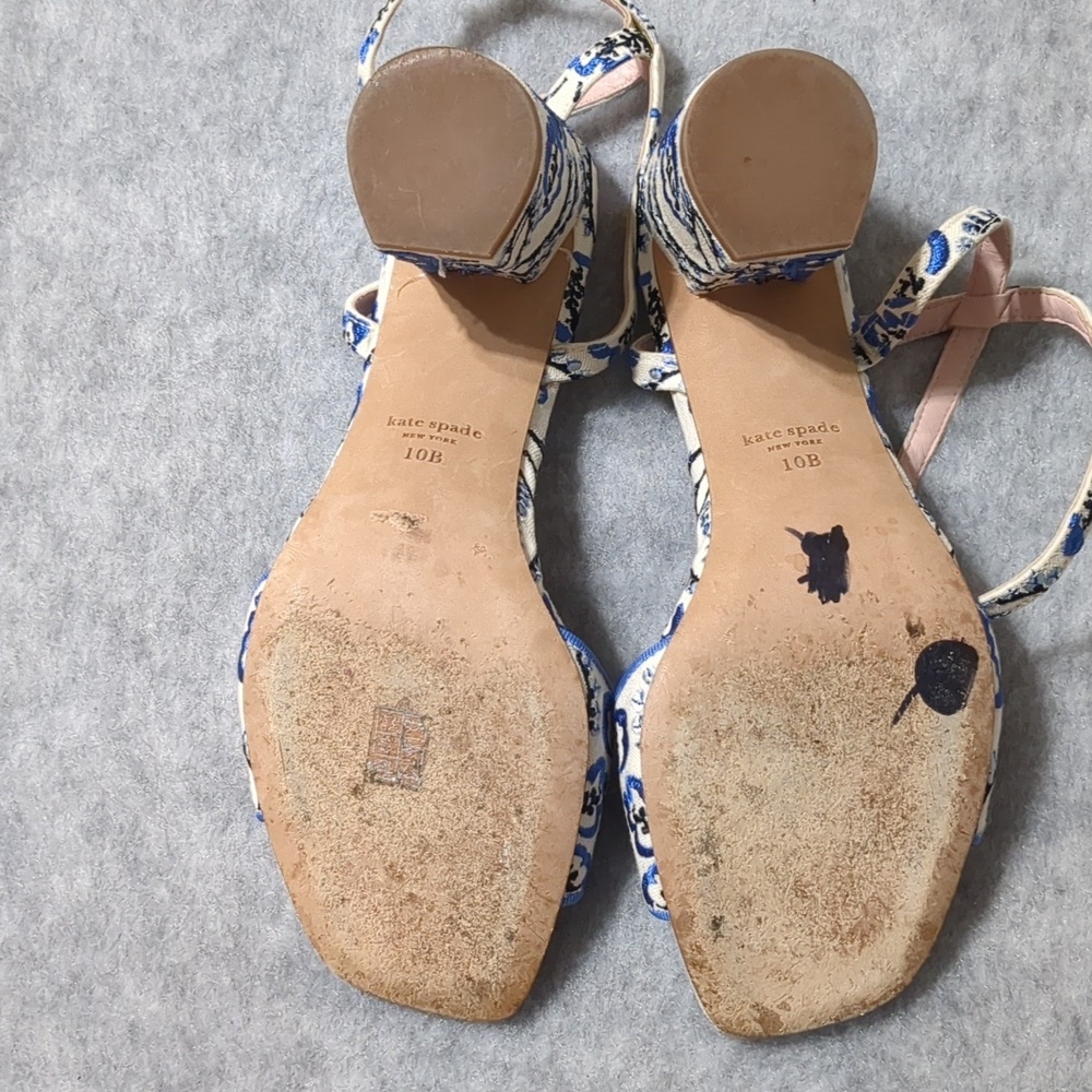 Kate Spade Delphine Embroidered Sandals Size 10B - Picture 9 of 12